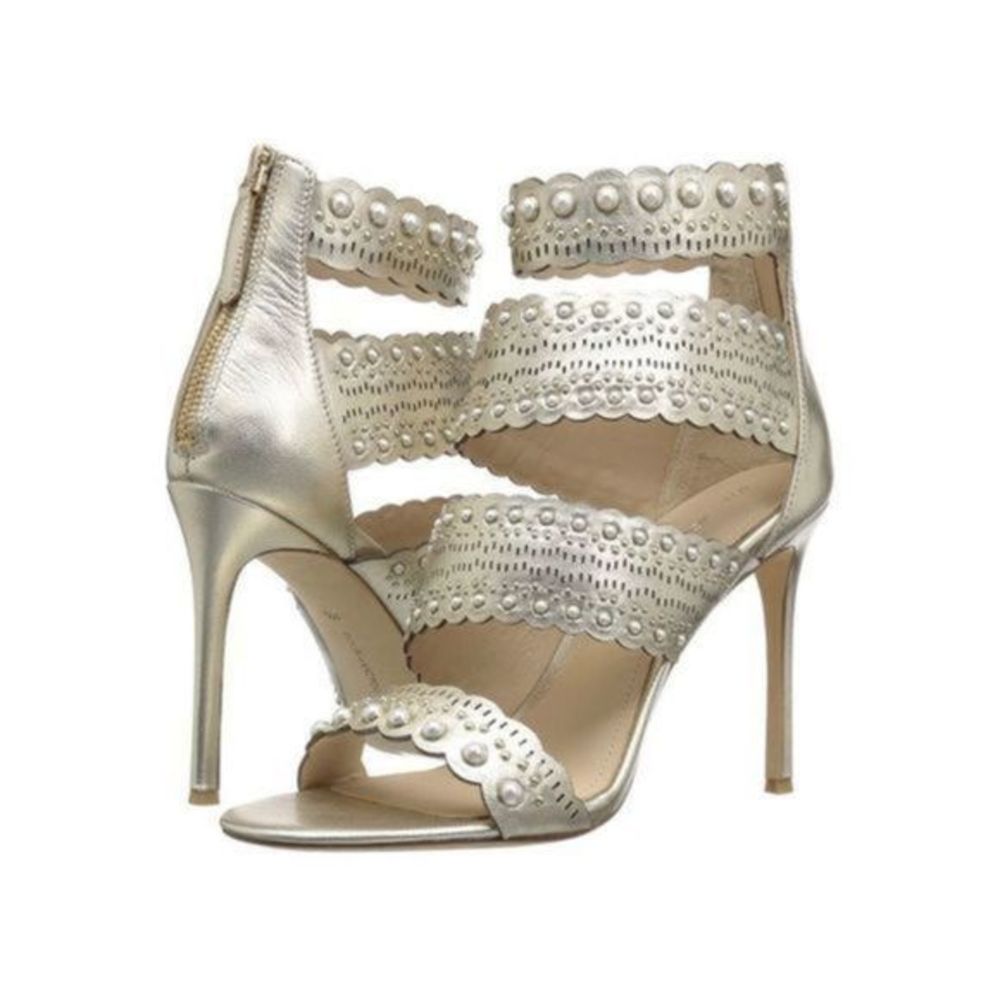 Pour La Victoire Ellura Nappa Ankle strap heel NWOB